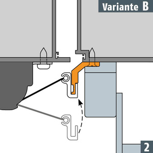 Profil montażowy PLANET LP1 do drzwi ewakuacyjnych
