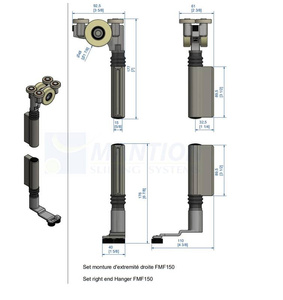 Zestaw skrajnego prawego wózka jezdnego MANTION GJ10530EHR