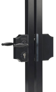 Nawierzchniowy zamek ozdobny duży Locinox LAKQ H2 na profil kwadratowy 60-80 mm