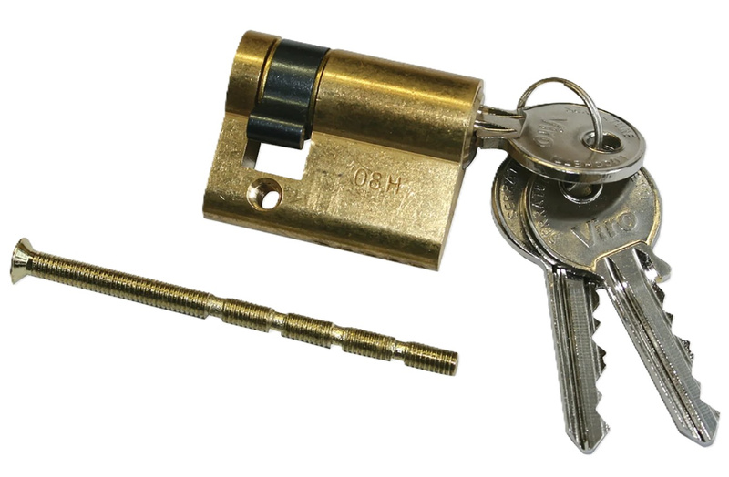 SOMMER 5102V000 – wkładka bębenkowa jednostronna, mosiądz, długość 40 mm, zestaw z 3 kluczami