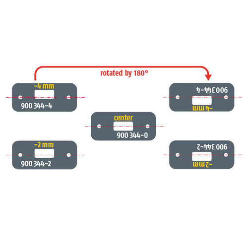 Dolne, wąskie gniazdo do zasuwy drzwiowej PLANET BM Ø10 mm (900344-0)
