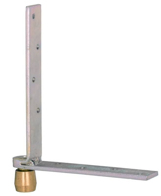 Dolny narożnik do skrzydeł drewnianych NIKO 33.M96, ocynk