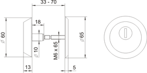 Szyld antywłamaniowy LOB BIZON MT21