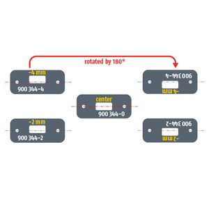 Dolne, wąskie gniazdo do zasuwy drzwiowej PLANET BM Ø10 mm (900344-0)