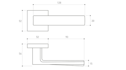 Klamka drzwiowa Metal-Bud IBIZA K