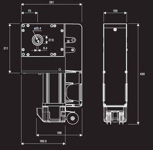 Zestaw do bramy garażowej BENINCA KVN.M20
