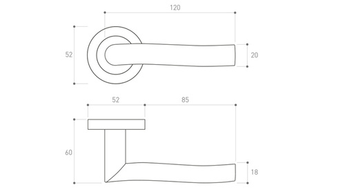 Klamka drzwiowa Metal-Bud PLEJADA