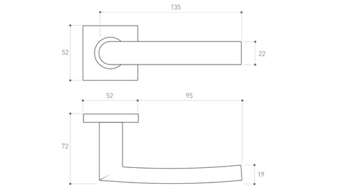 Klamka drzwiowa Metal-Bud PROXIMA