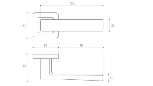 Klamka drzwiowa Metal-Bud IBIZA