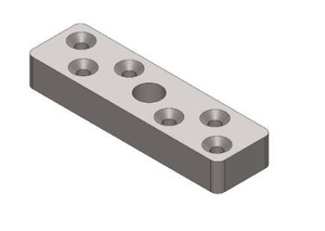 Płytka montażowa do skrzydeł drewnianych  NIKO 51.F00, stal nierdzewna AISI 304