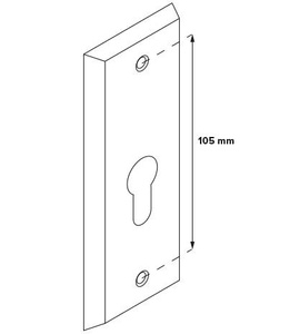 Szyld górny do klamek Metal-Bud METRO / TOPAZ