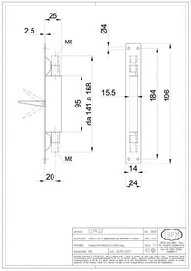 Podwójna zasuwa czołowa (kantrygiel) IBFM 422