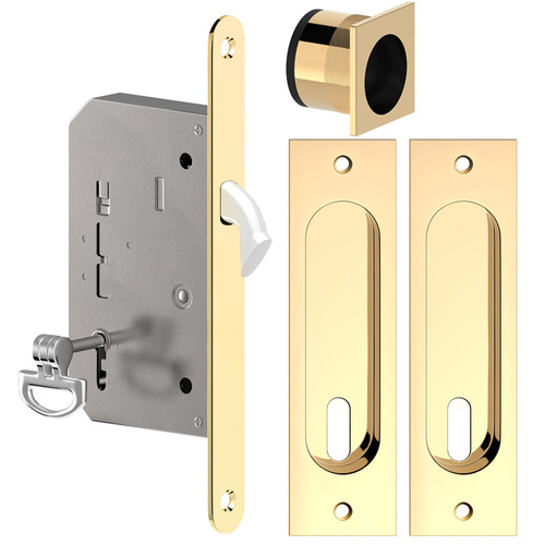 Zamek wpuszczany hakowy Metal-Bud, prostokątny