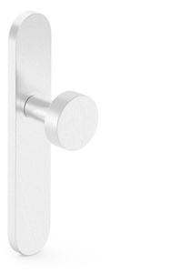 Gałka drzwiowa nierdzewna, płaska na długim szyldzie Metal-Bud