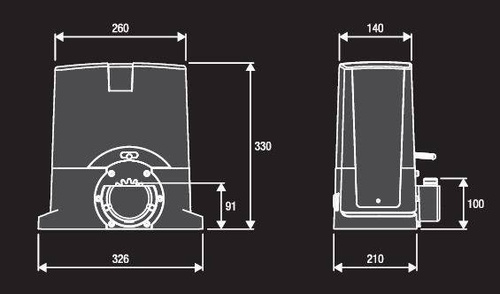 Zestaw do bram przesuwnych BENINCA KBULL624.TURBO.PM