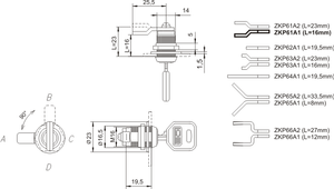 Zamek kasetowy LOB ZKP6