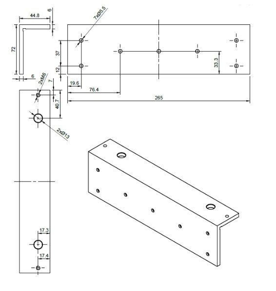 Element montażowy ZL BIRA Hartte MG500ZL - szczegóły konstrukcji