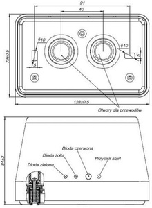 Liniowa czujka dymu DOP-40R