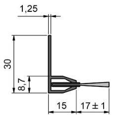 Antyelektrostatyczna uszczelka szczotkowa MINK ABL20105