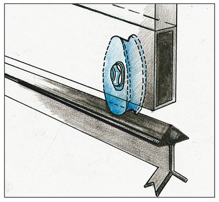 Koło jezdne 2-łożyskowe profil V