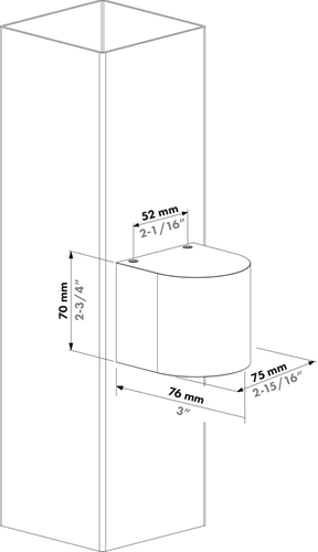 Architektoniczne oświetlenie ścienne łukowe Locinox HELIOS-ARCO