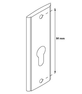 Szyld górny do klamek Metal-Bud MIRO