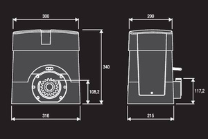 Napęd do bram przesuwnych BENINCA BULL15M.S