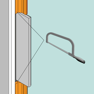 Profil montażowy PLANET LG1 do szklanych drzwi ewakuacyjnych