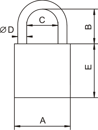 Kłódka zatrzaskowa YETI KSN50Y