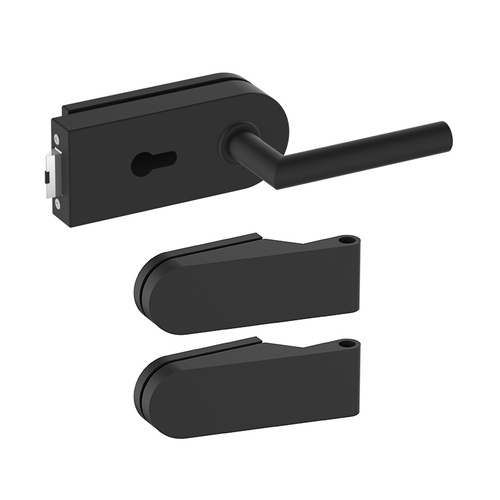 Zestaw okuć do drzwi szklanych Metal-Bud okrągły, na wkładkę bębenkową