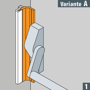 Profil montażowy PLANET LP1 do drzwi ewakuacyjnych