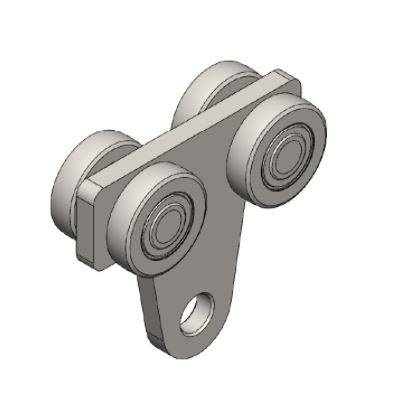 Wózek 4-kołowy NIKO 55.T10, stal nierdzewna AISI 304