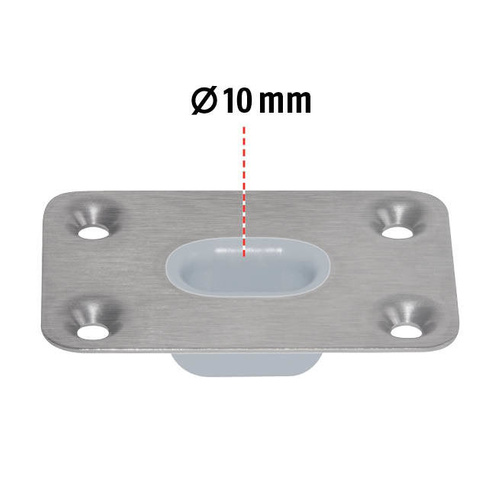 Dolne, szerokie gniazdo do zasuwy drzwiowej PLANET BM Ø10 mm (900276-0)