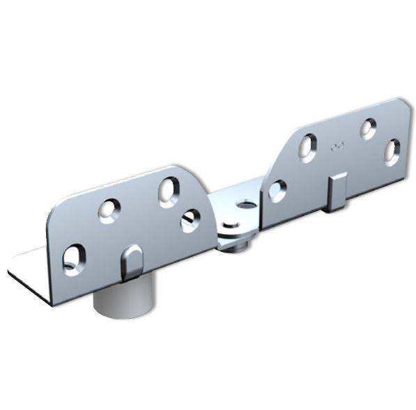 Prowadnik dolny z zawiasem  MANTION 1101DG, ocynk