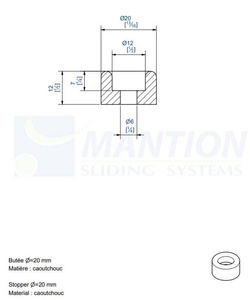 Stoper MANTION 4023, kauczuk