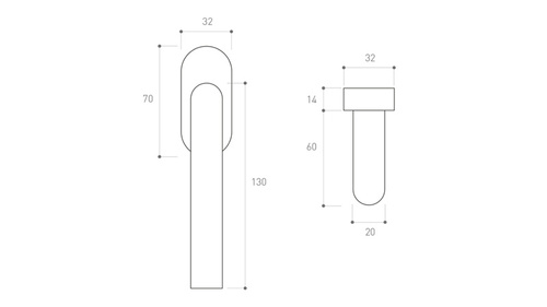 Klamka okienna Metal-Bud NOVA