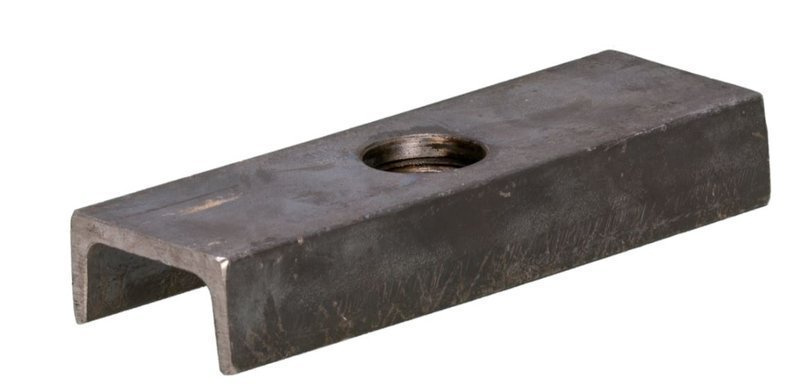 Płytka montażowa do skrzydeł metalowych  NIKO 26.F03, stal czarna