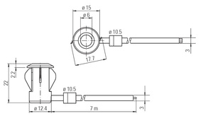 Jednowiązkowa, miniaturowa bariera świetlna BIRCHER LBDoor