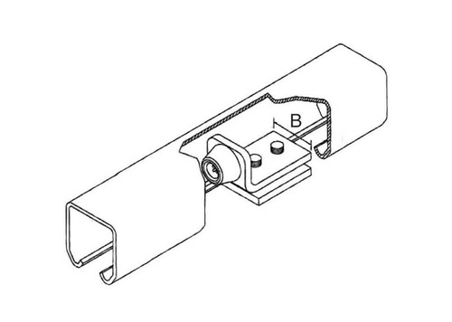 Stoper gumowy IBFM do szyny nośnej 57x67 mm, typ 342G