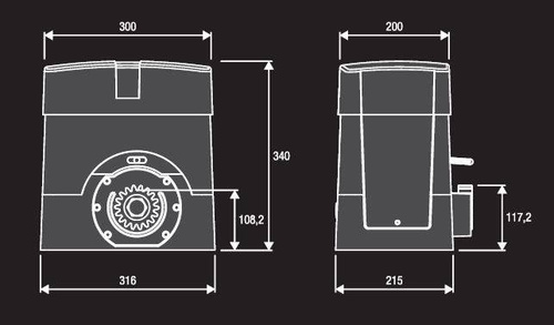 Napęd do bram przesuwnych BENINCA BULL10M