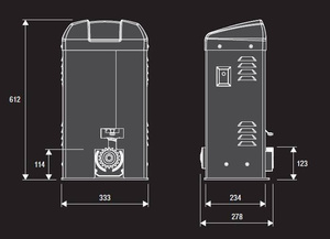 Napęd do bram przesuwnych BENINCA BISON25 OTI