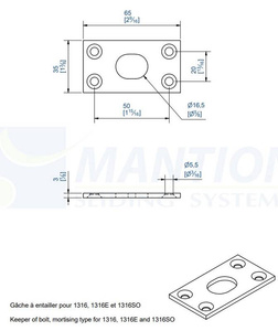 Gniazdo mocujące MANTION 1316GE