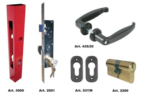 Komplet okuć do bramy przesuwnej IBFM typ 3500 (3500020K)