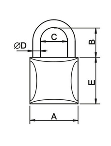Kłódka zatrzaskowa YETI K40YPCV