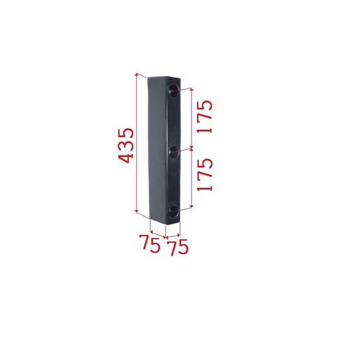 Odbój gumowy 75x435x75 mm