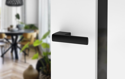 Klamka drzwiowa Metal-Bud SCALA, niewidoczny szyld