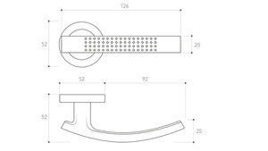Klamka drzwiowa Metal-Bud ASTRA