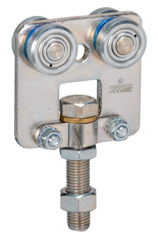 Wózek 4-kołowy z obrotową śrubą NIKO 73.R51, stal kwasoodporna AISI 316