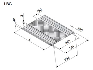 Rampa przeładunkowa do samochodowych wind hydraulicznych ALTEC LBG 3 (083.06.002)