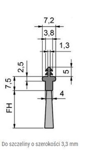 Elastyczna uszczelka szczotkowa MINK FBL1363